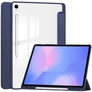 Bizon Case Tab Clear Matt Samsung Galaxy Tab S10 FE+ Plus navy blue