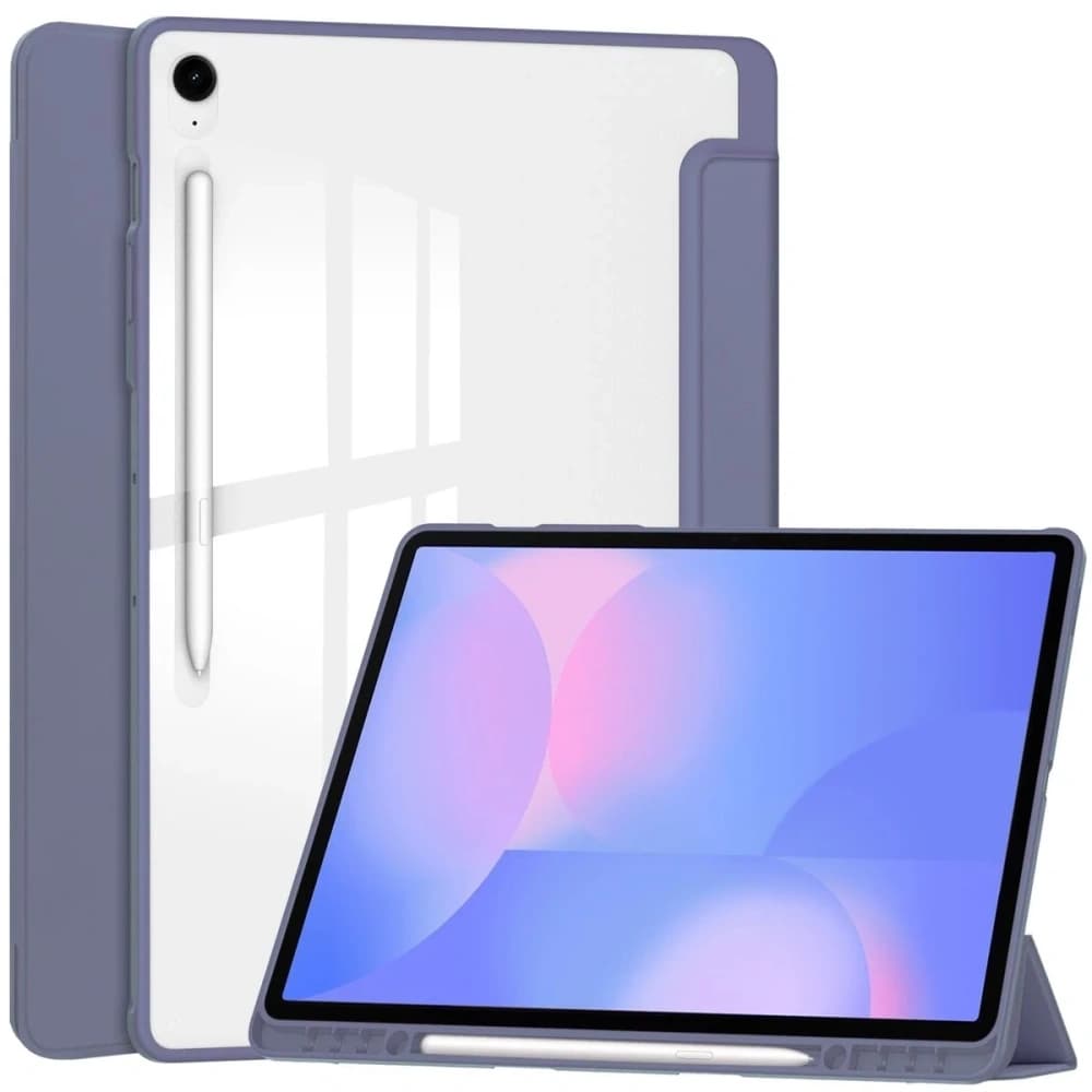Bizon Case Tab Clear Matt Samsung Galaxy Tab S10 FE+ Plus Lavendel - 1