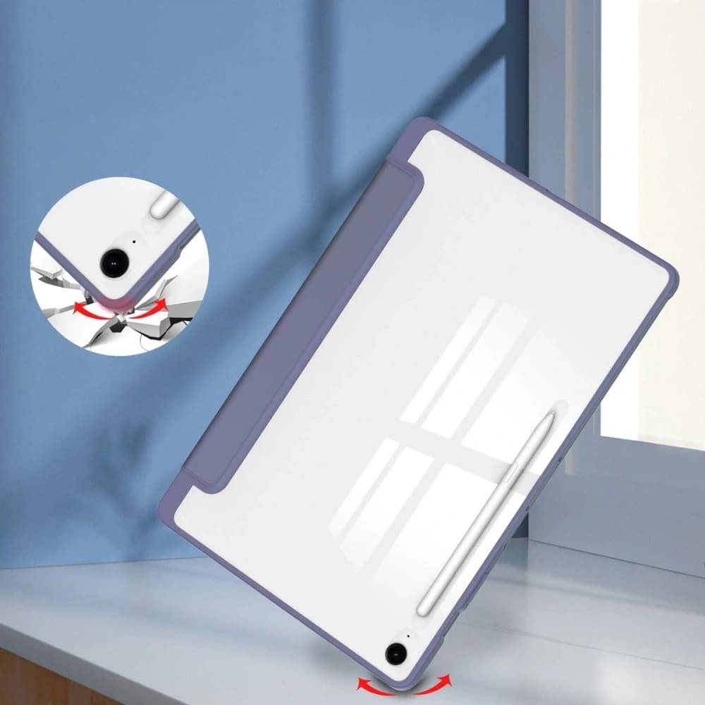 Bizon Case Tab Clear Matt Samsung Galaxy Tab S10 FE+ Plus Lavendel - 6