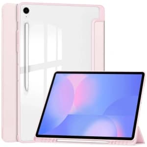 Bizon Case Tab Clear Matt Samsung Galaxy Tab S10 FE+ Plus pink