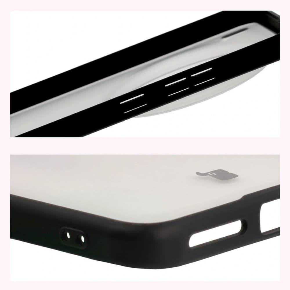 Bizon Case Angelo Vivo X200 Pro smoked with a black frame - 4