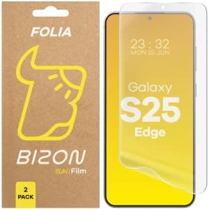 Bizon Glass Film Sun Samsung Galaxy S25 Edge [2 PACK]