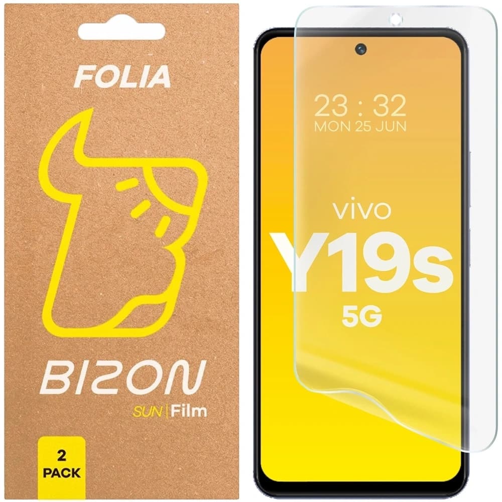 Bizon Glass Film Sun Vivo Y19s [2 PACK] - 1
