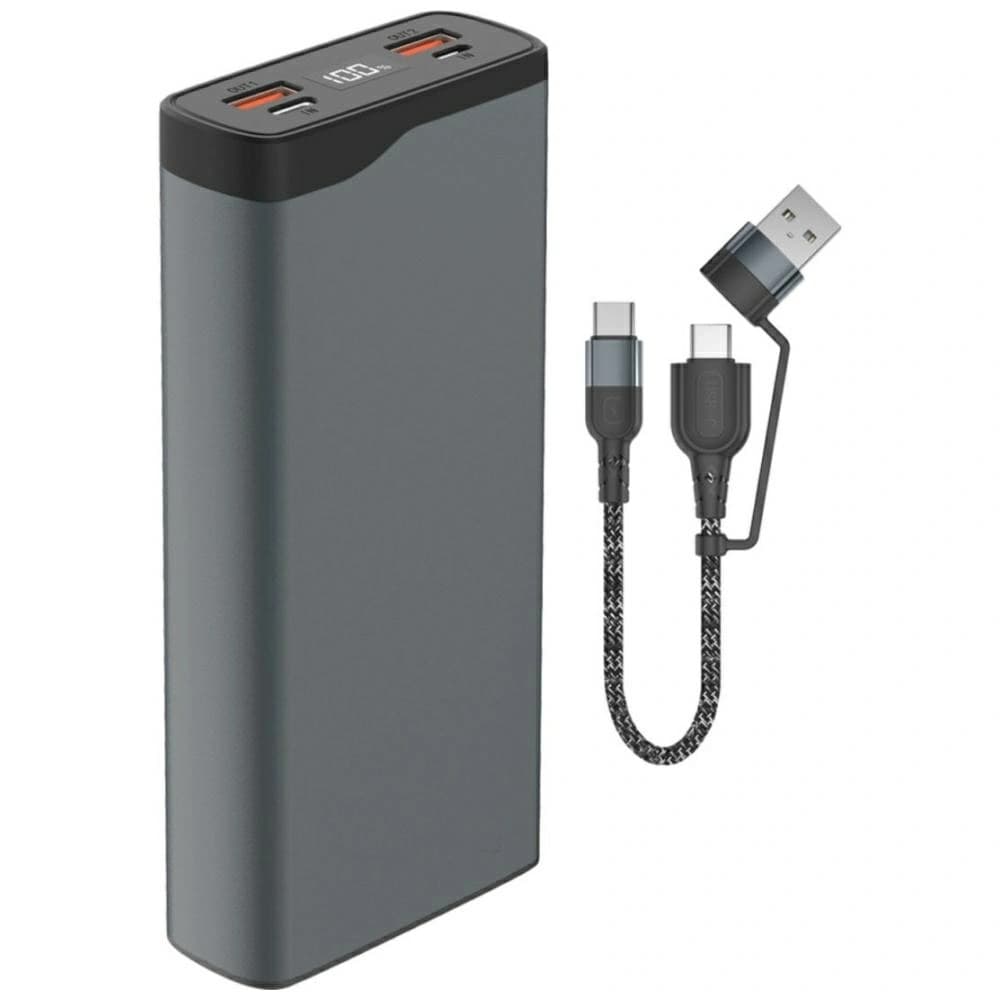 4smarts VoltHub Pro 20000mAh 22.5W QC PD Power Bank gunmetal - 1