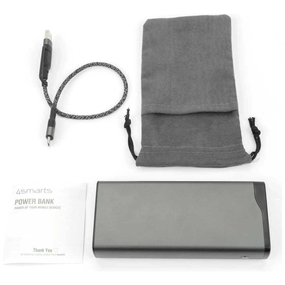 4smarts VoltHub Pro 20000mAh 22.5W QC PD Power Bank gunmetal - 4