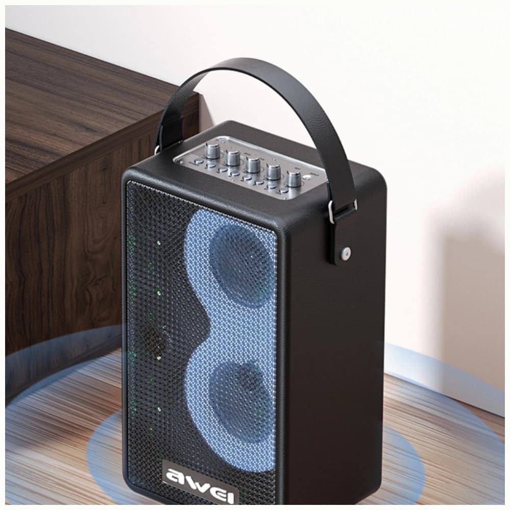 AWEI KA15 Tragbarer Lautsprecher Bluetooth 5.3 70W Schwarz - 3