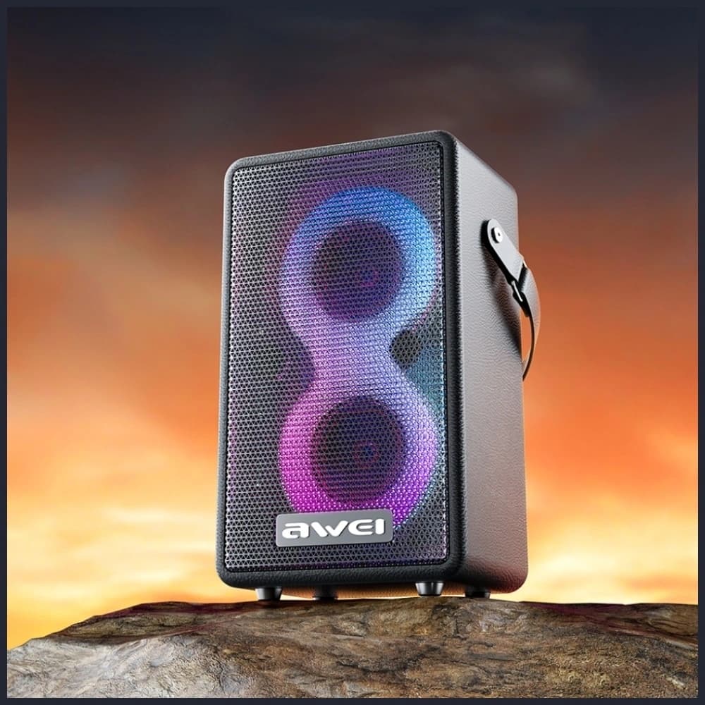 AWEI KA15 Tragbarer Lautsprecher Bluetooth 5.3 70W Schwarz - 4