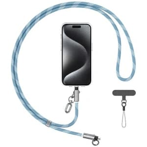 USAMS SJ746 Telefonband mit USB-C / Lightning Ladekabel 30W 1,2m blau