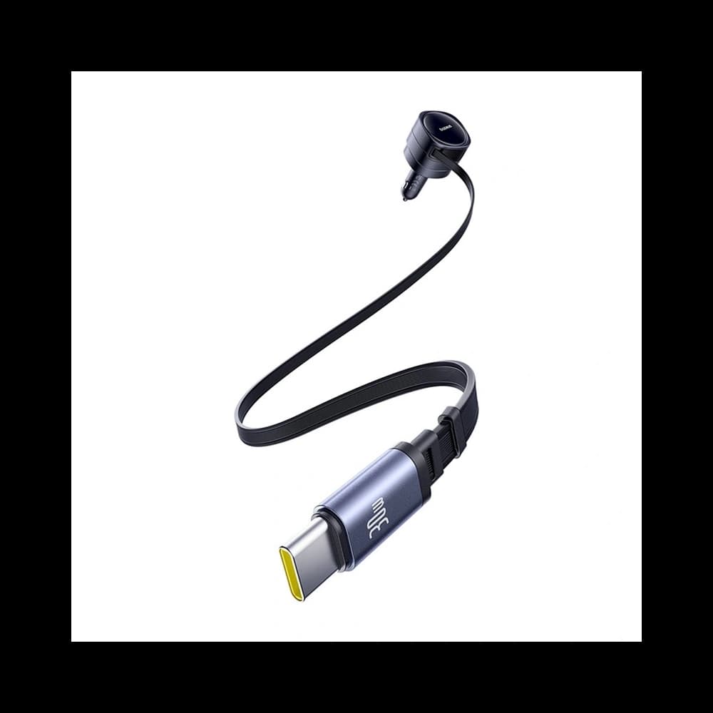 Baseus Enjoyment Max Auto-Ladegerät mit 2xUSB-C-Kabeln 60W Schwarz - 6