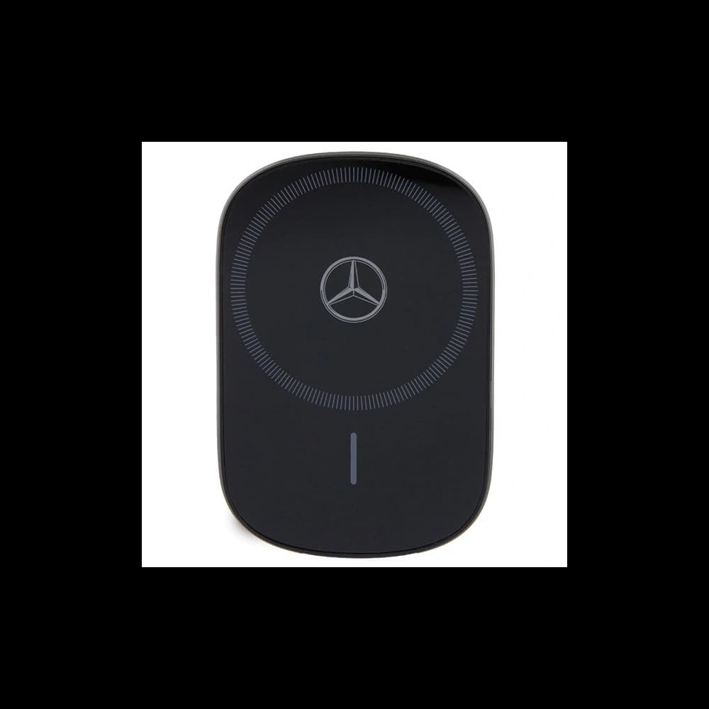 Uchwyt samochodowy do kartki / na szybę z ładowarką bezprzewodową Mercedes MEWCCGSLK 15W Silver Stars MagSafe czarny - 2