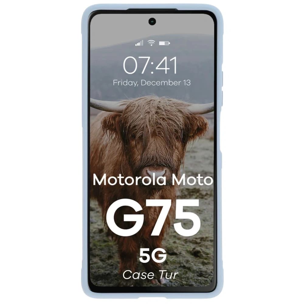 Bizon Case Tur Motorola Moto G75 5G hellblau - 5
