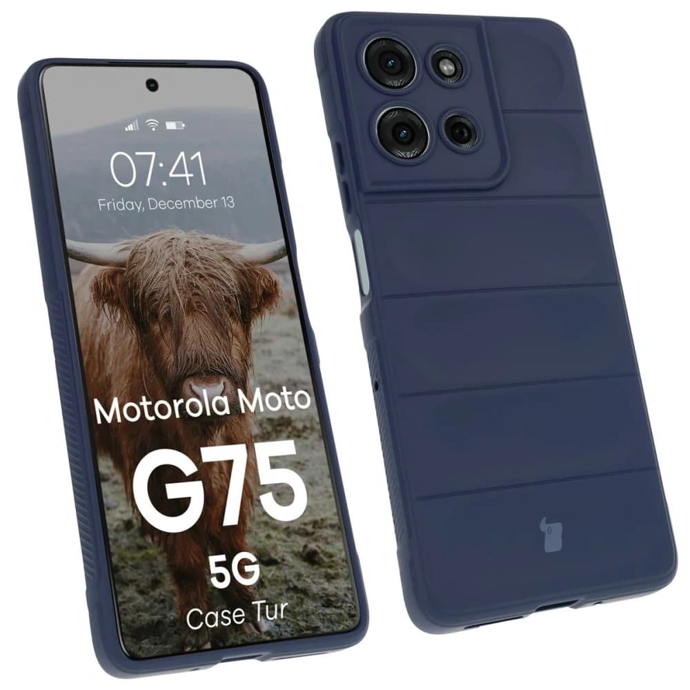 Bizon Case Tur Motorola Moto G75 5G marineblau - 1