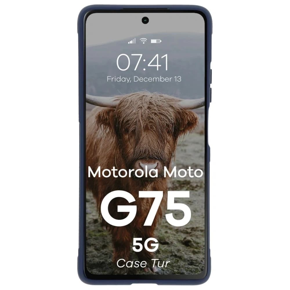 Bizon Case Tur Motorola Moto G75 5G marineblau - 5