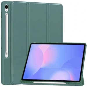 Bizon Case Tab Lizard Samsung Galaxy Tab S10 FE+ Plus dark green