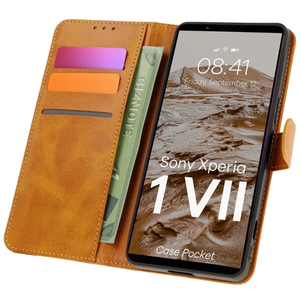 Bizon Case Pocket Xperia 1 VII braun - 1