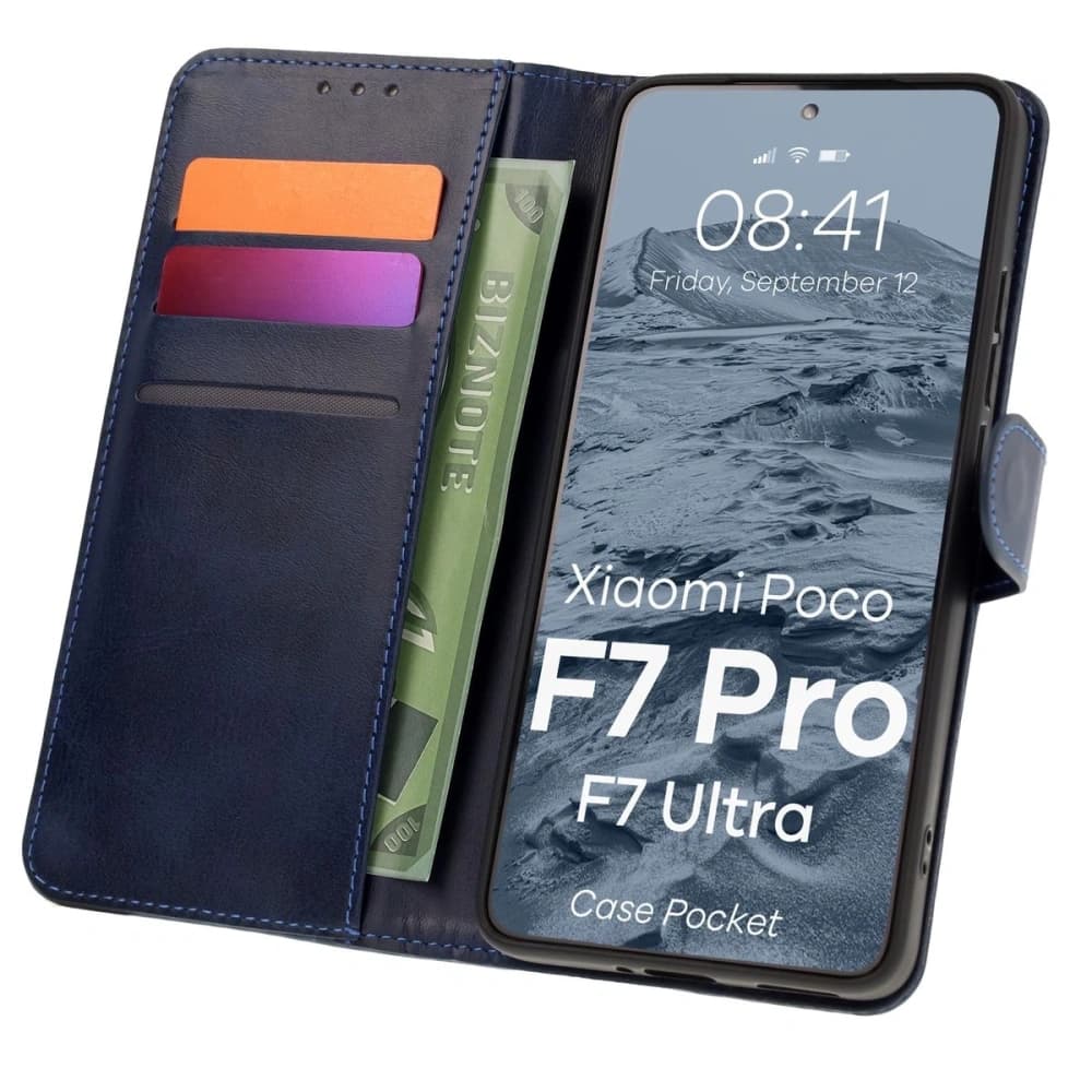 Bizon Case Pocket Xiaomi POCO F7 Pro / F7 Ultra navy blue - 1