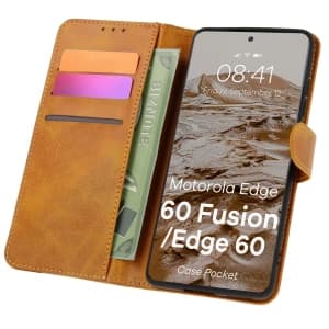 Bizon Case Pocket Motorola Edge 60 Fusion / Edge 60 / 60 brown