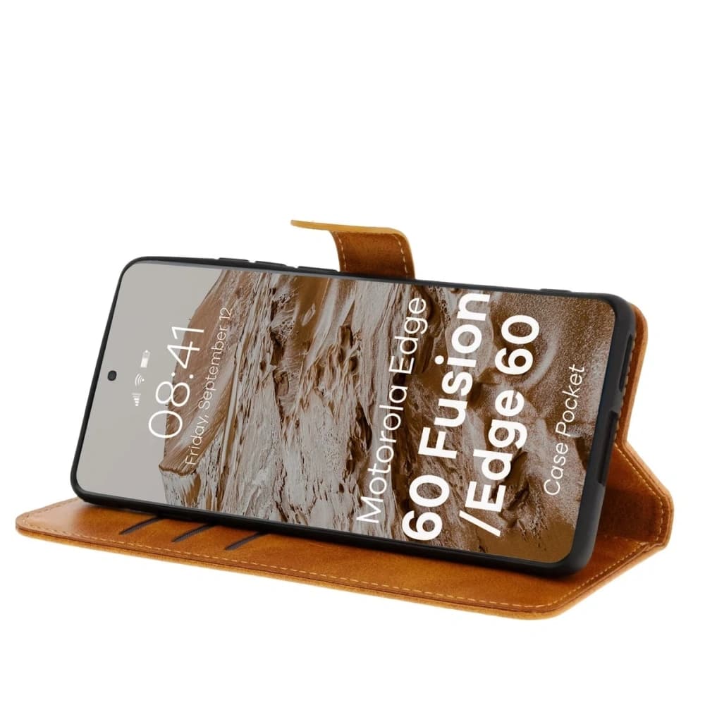 Bizon Case Pocket Motorola Edge 60 Fusion / Edge 60 / 60 brown - 5
