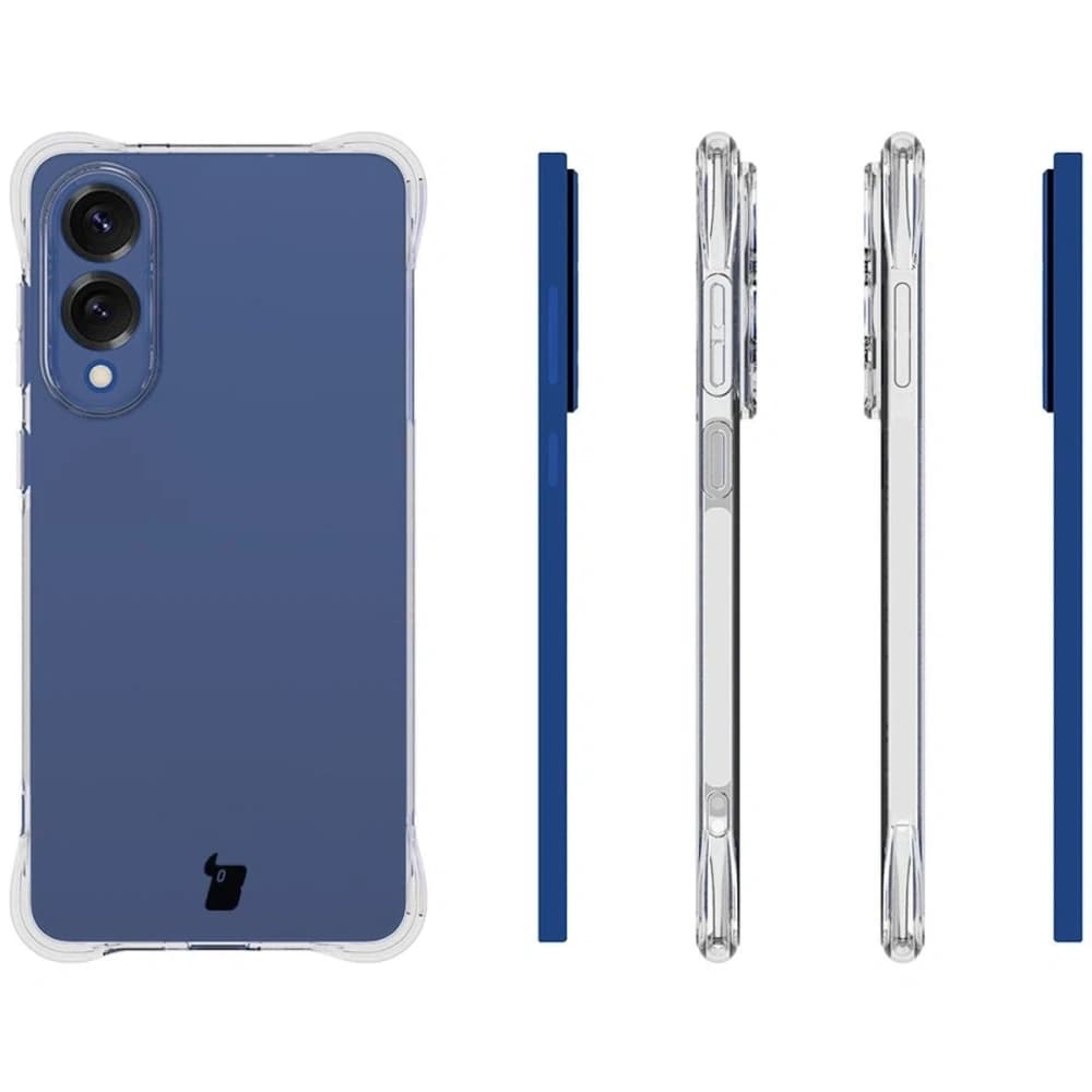 Bizon Case Clear Pack Hülle + 2x Displayschutzglas Samsung Galaxy S25 Edge - 4