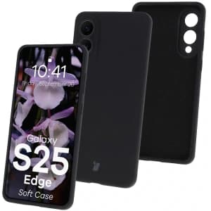 Bizon Soft Case Samsung Galaxy S25 Edge schwarz