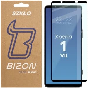 Bizon Glass Edge 2 Xperia 1 VII black frame