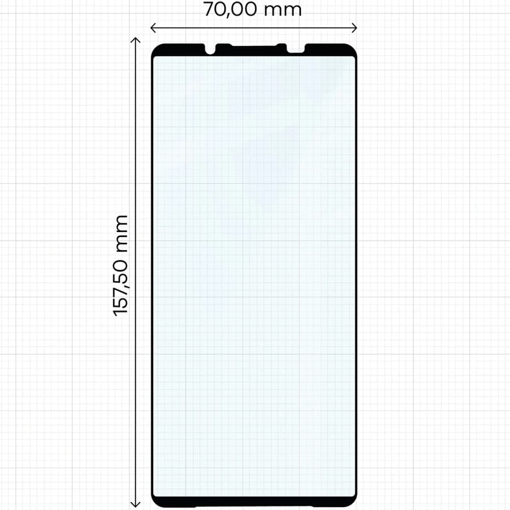 Bizon Glass Edge 2 Xperia 1 VII schwarzer Rahmen - 2