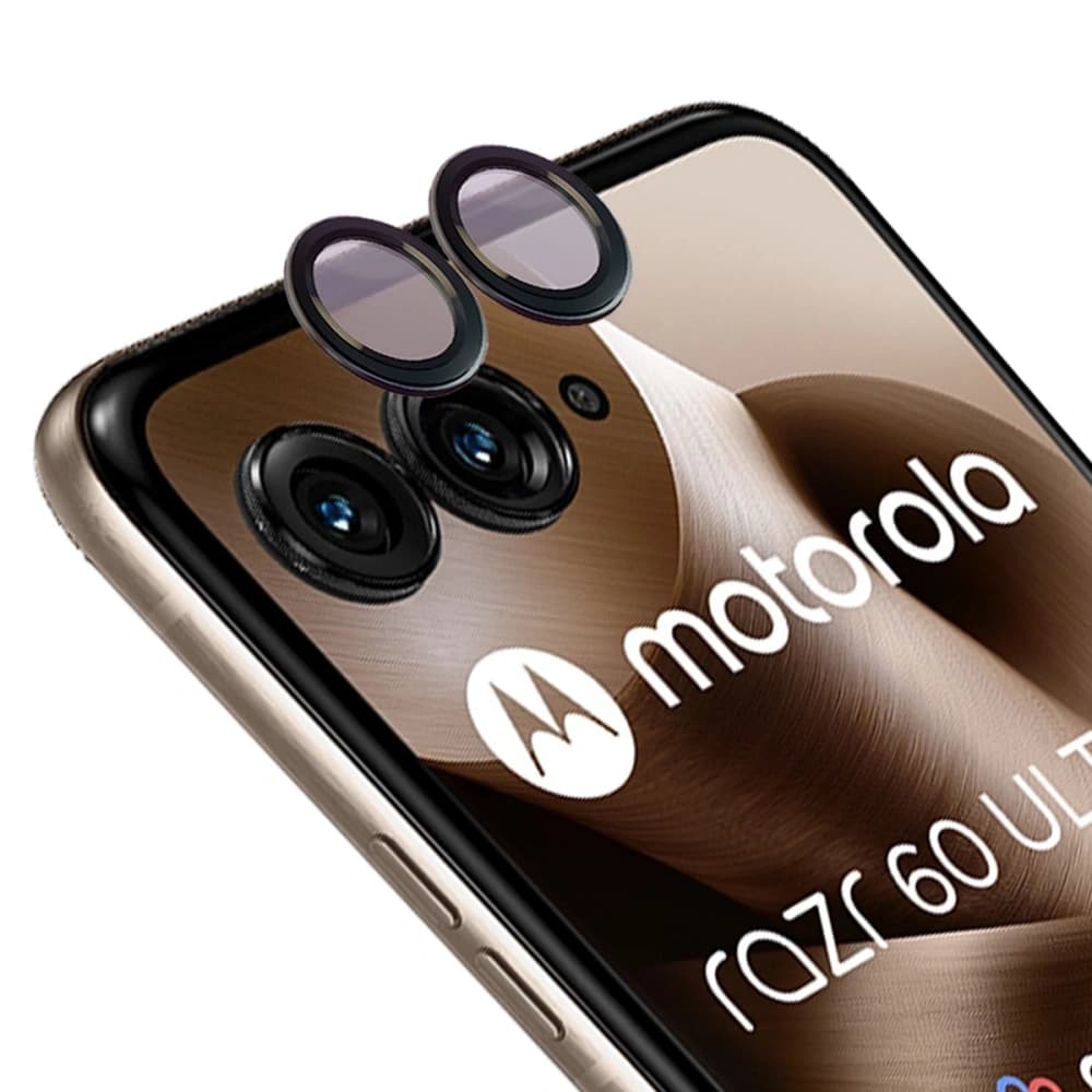 Bizon Glass Snap Lens Motorola Razr 60 Ultra schwarzer Rahmen - 1