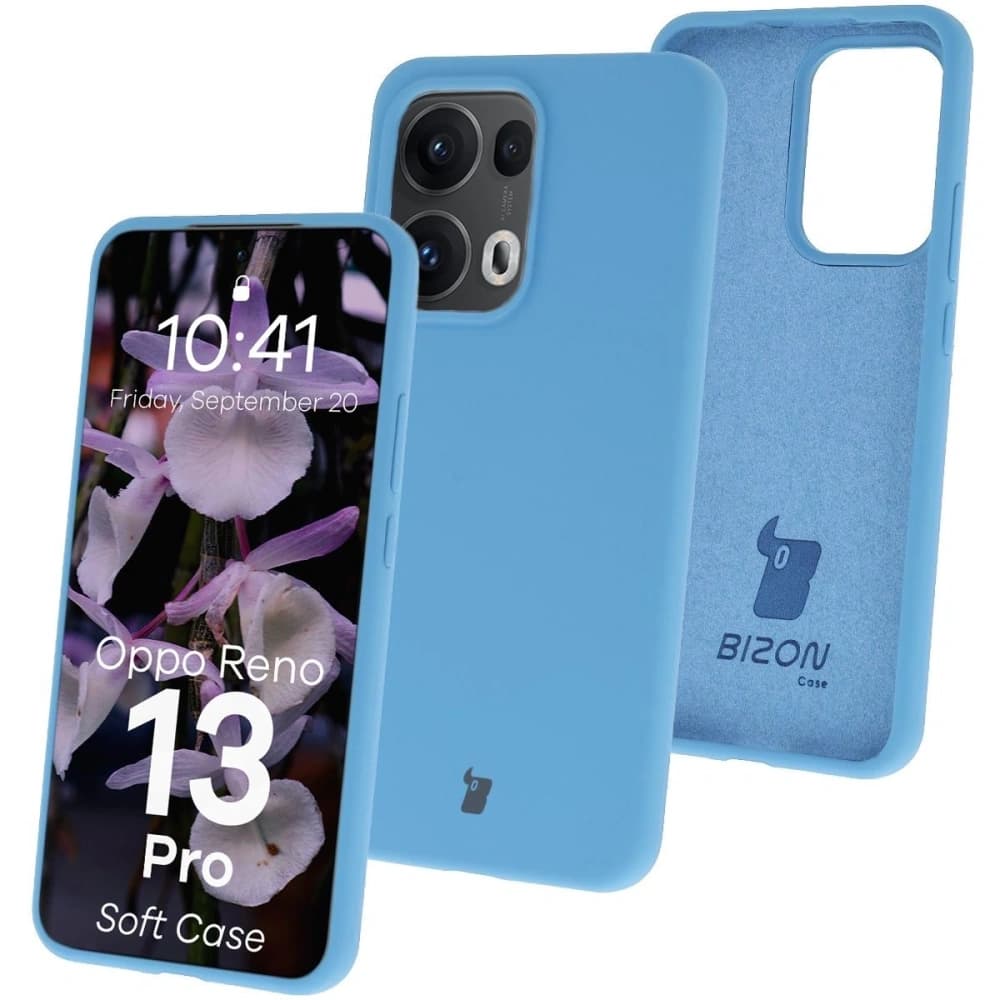 Bizon Soft Case Oppo Reno13 Pro blau - 1