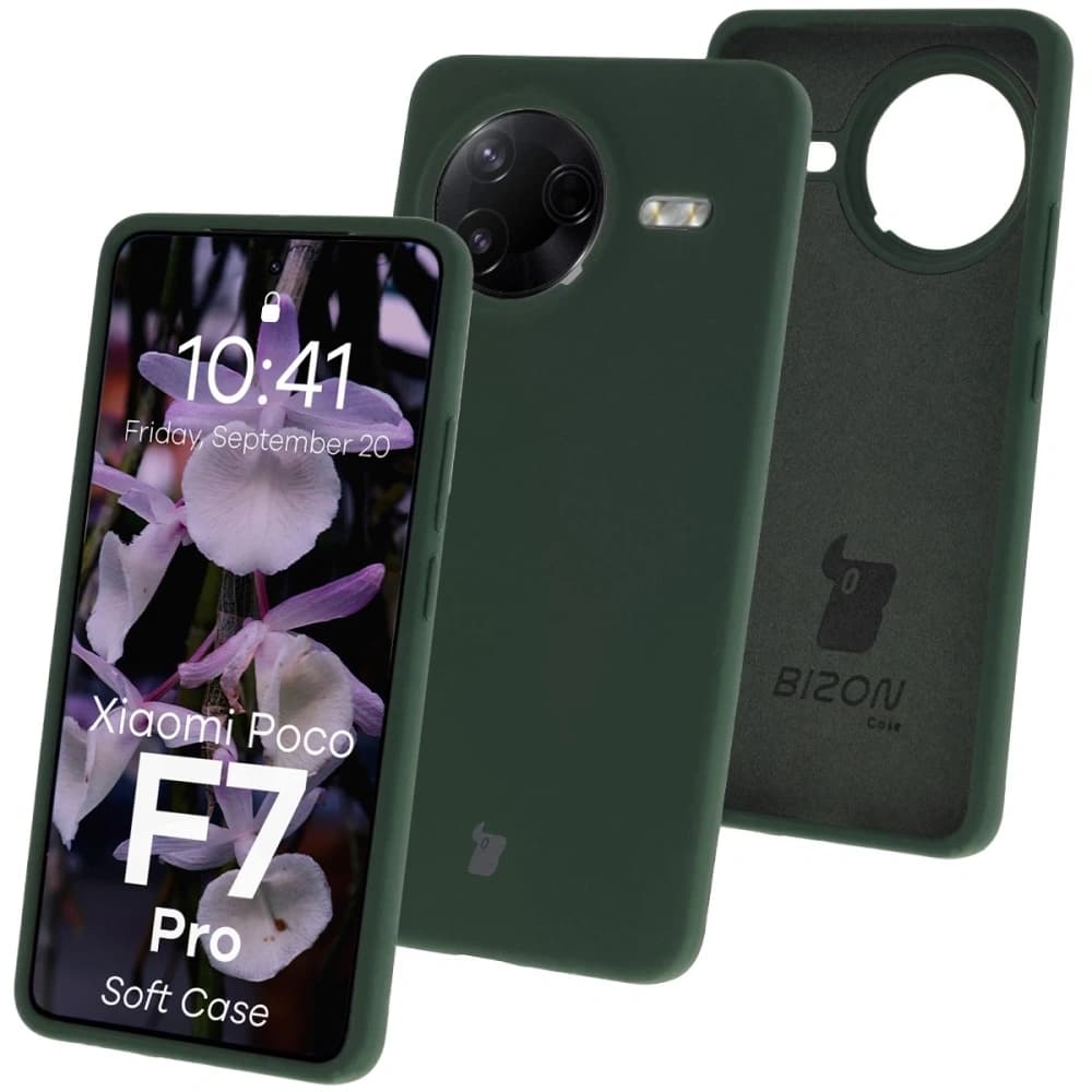 Bizon Soft Case Xiaomi POCO F7 Pro dunkelgrün - 1