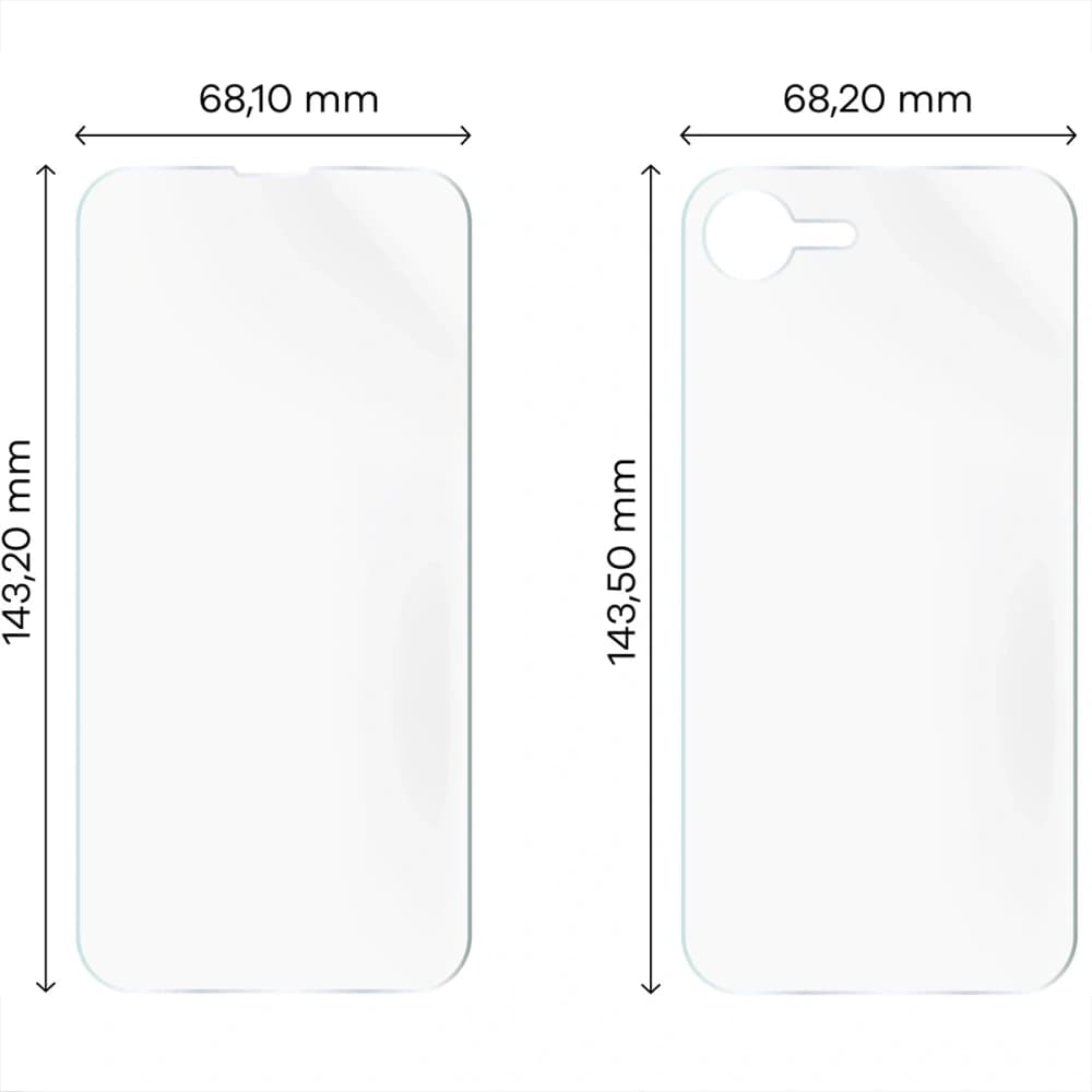 Bizon Glass Hydrogel Pack Apple iPhone 17e / 16e - 2