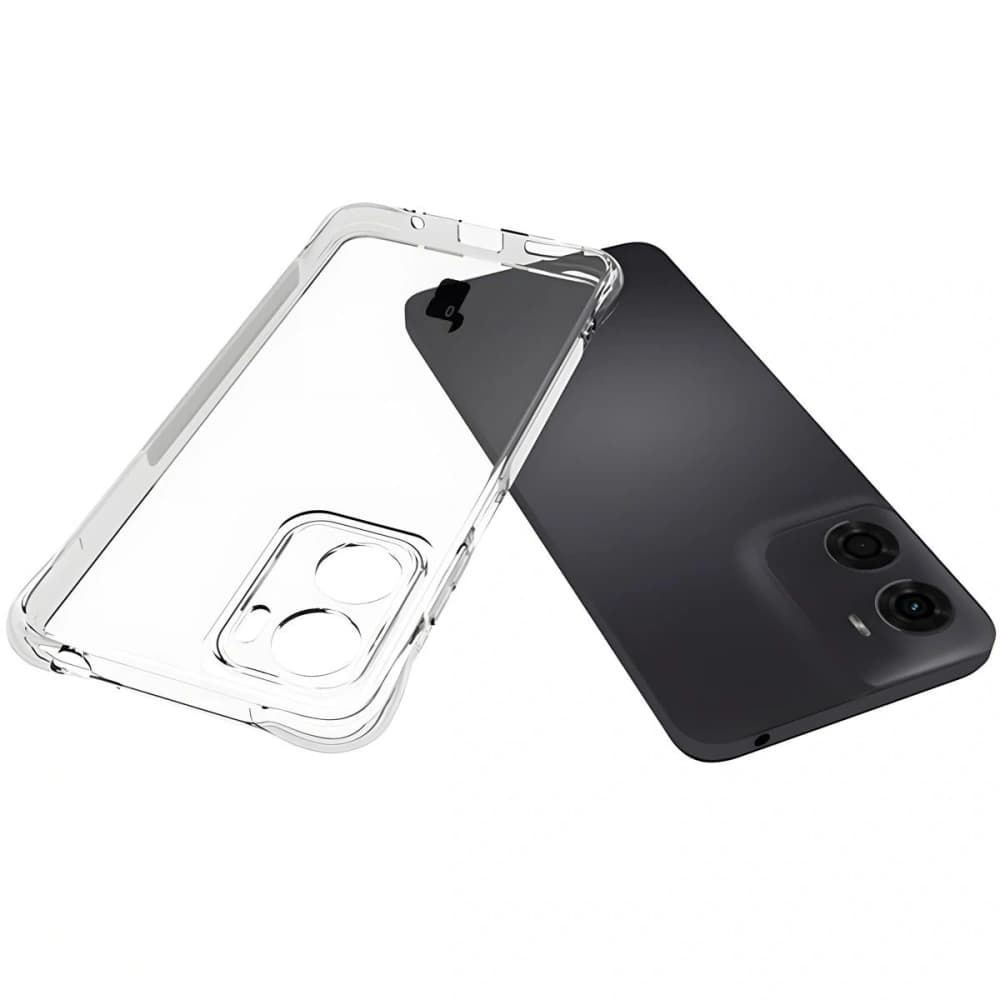 Bizon Case Clear Pack case + 2x screen glass Motorola Moto E15 - 5