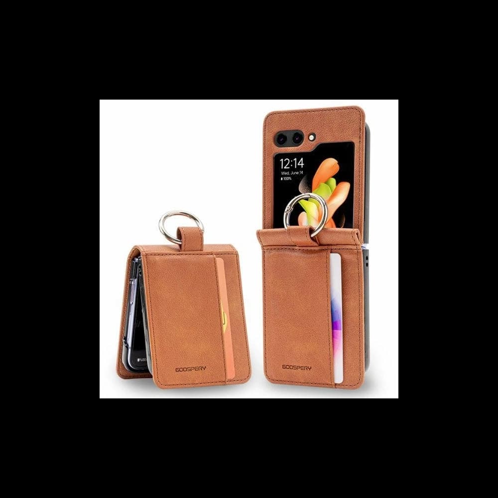 Mercury Basic Diary Case Samsung Galaxy Z Flip 6 / 7 FE light brown - 1