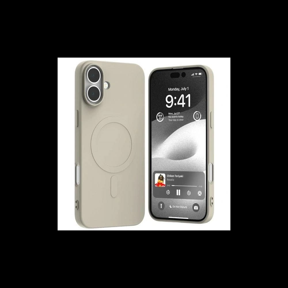 Mercury MagSafe Semi-Silikonhülle für Apple iPhone 16 Plus Stein - 1