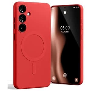 Mercury MagSafe Semi-Silikonhülle Samsung Galaxy S24 FE rot