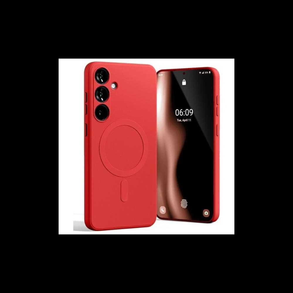 Mercury MagSafe Semi-Silikonhülle Samsung Galaxy S24 FE rot - 1