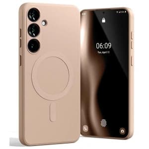 Etui Mercury MagSafe Semi-Silicone do Samsung Galaxy S24+ Plus różowo-piaskowy