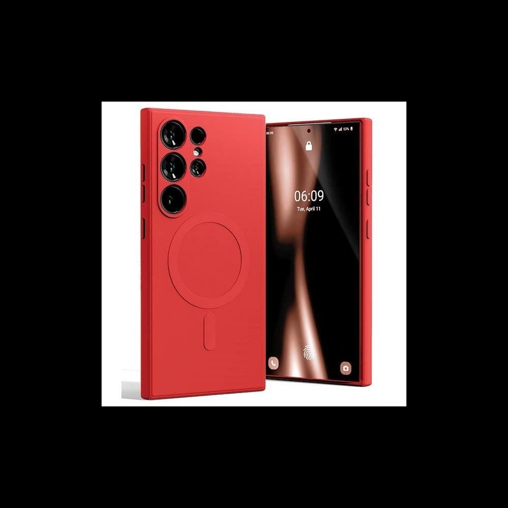 Mercury MagSafe Semi-Silikonhülle Samsung Galaxy S24 Ultra rot - 1