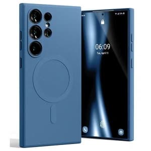 Mercury MagSafe Semi-Silikonhülle Samsung Galaxy S24 Ultra blau