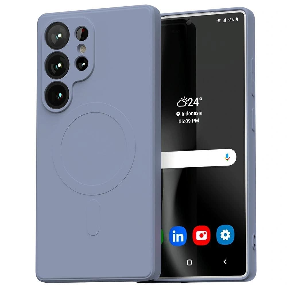 Mercury MagSafe Semi-Silicone Case Samsung Galaxy S25 Ultra lavender - 1