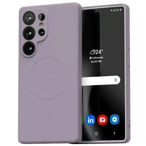 Mercury MagSafe Semi-Silikonhülle Samsung Galaxy S25 Ultra lila lila