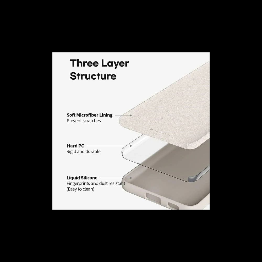Mercury Silikonhülle Apple iPhone 15 Pro Max hellgrau - 3