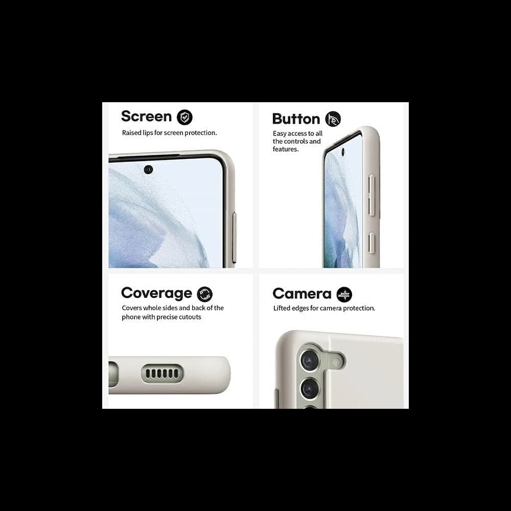 Mercury Silikonhülle Apple iPhone 15 Pro Max hellgrau - 4