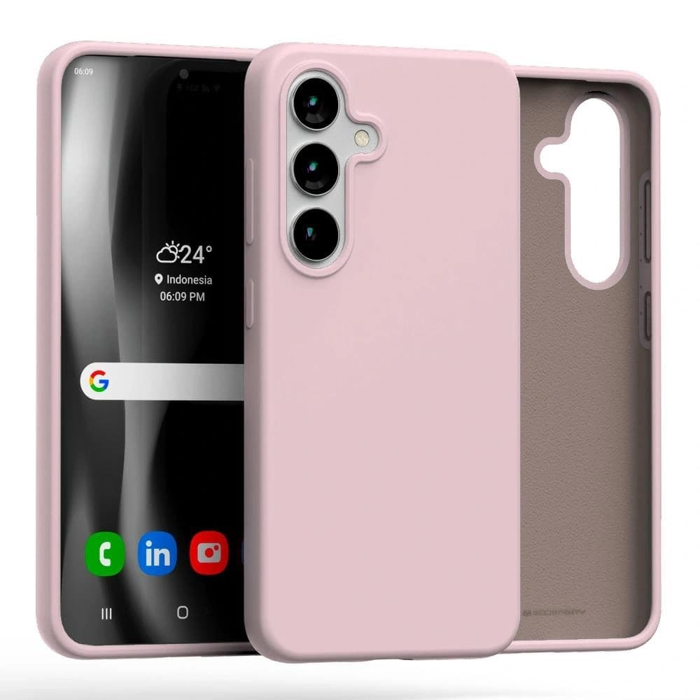 Mercury Silikonhülle Samsung Galaxy S25 pink sandig - 1