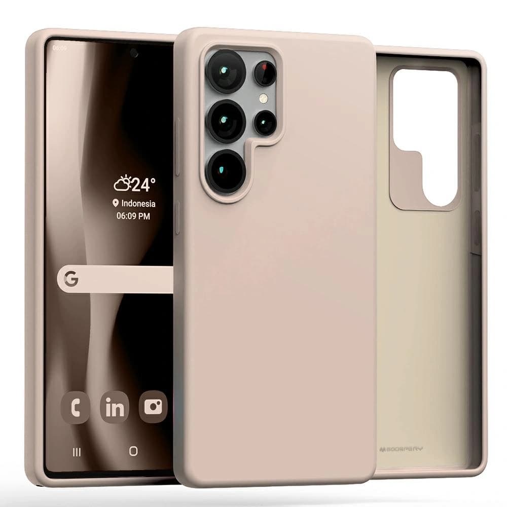 Mercury Silikonhülle Samsung Galaxy S25 Ultra pink sandig - 1