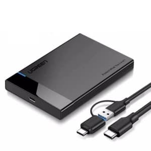 Externes HDD/SSD-Gehäuse 2,5" UGREEN US221, SATA, USB 3.0 + USB-C zu USB-C 3.1