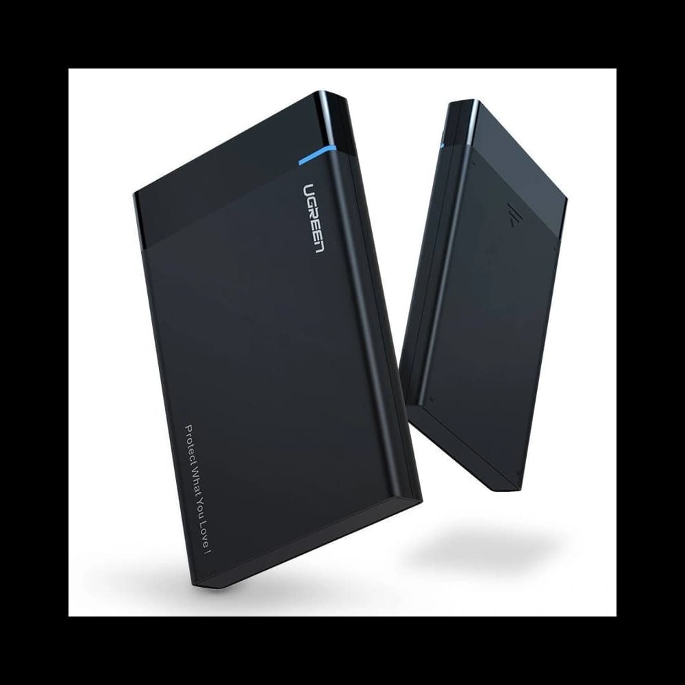 UGREEN US221 SATA External Drive Enclosure HDD 2,5", USB 3.0 + USB-C to USB-C 3.1 - 2