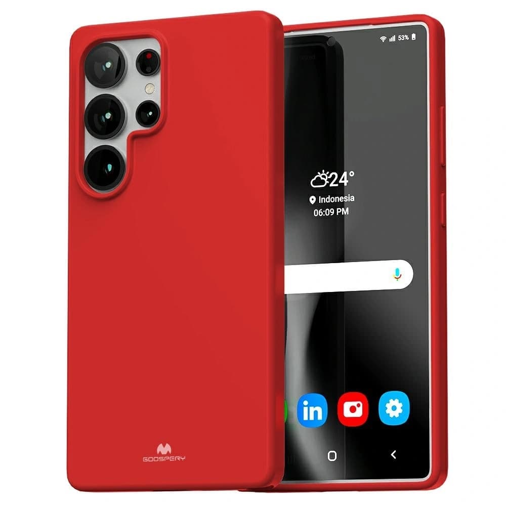 Mercury Soft Case Samsung Galaxy S25 Ultra rot - 1