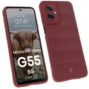 Bizon Case Tur Motorola Moto G55 5G burgundy