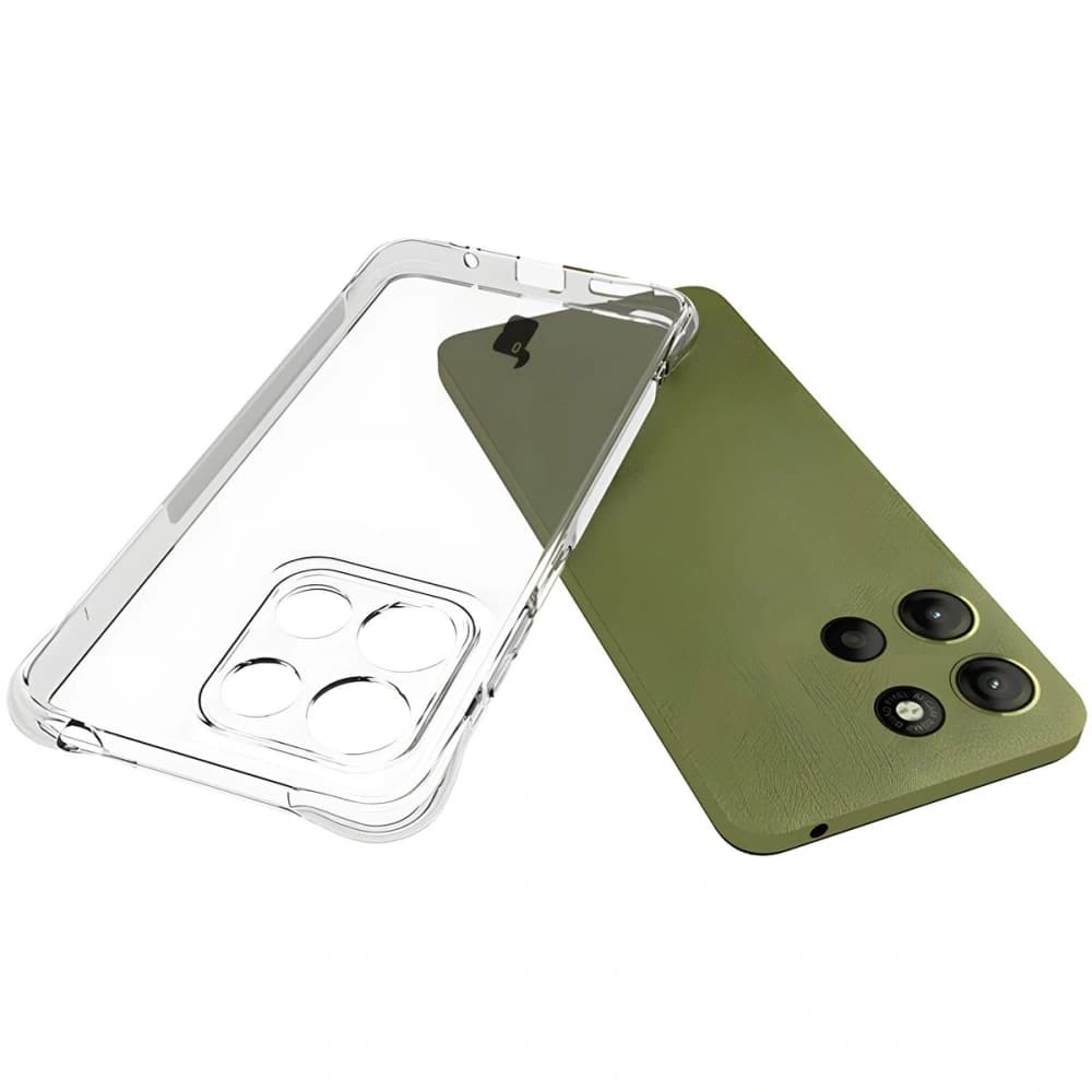 Bizon Case Clear Pack Hülle + 2x gehärtetes Glas Motorola Moto G15 / G15 Power - 5