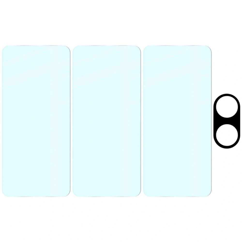 Bizon Glas Klar 2 Pack 3x gehärtetes Glas + 1x Linsenschutz für Xiaomi POCO X7 Pro - 6